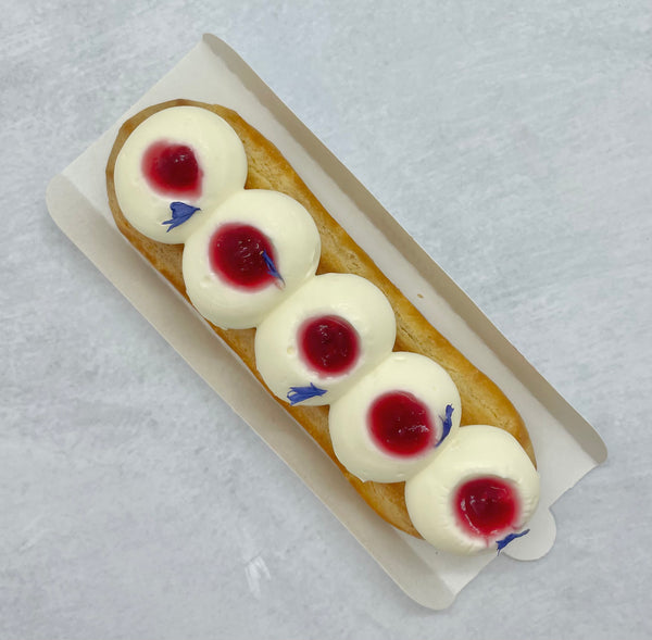 Mini Eclair #71 - Raspberries & elderflower
